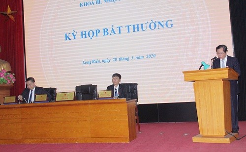 Long Biên: Kỳ họp bất thường thông qua 8 nghị quyết về kinh tế, ngân sách